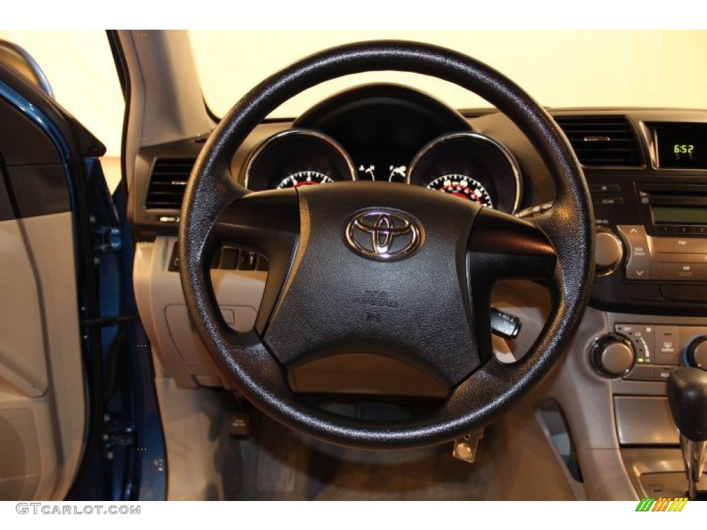 2009 Highlander V6 4WD - Blue Streak Metallic / Sand Beige photo #14