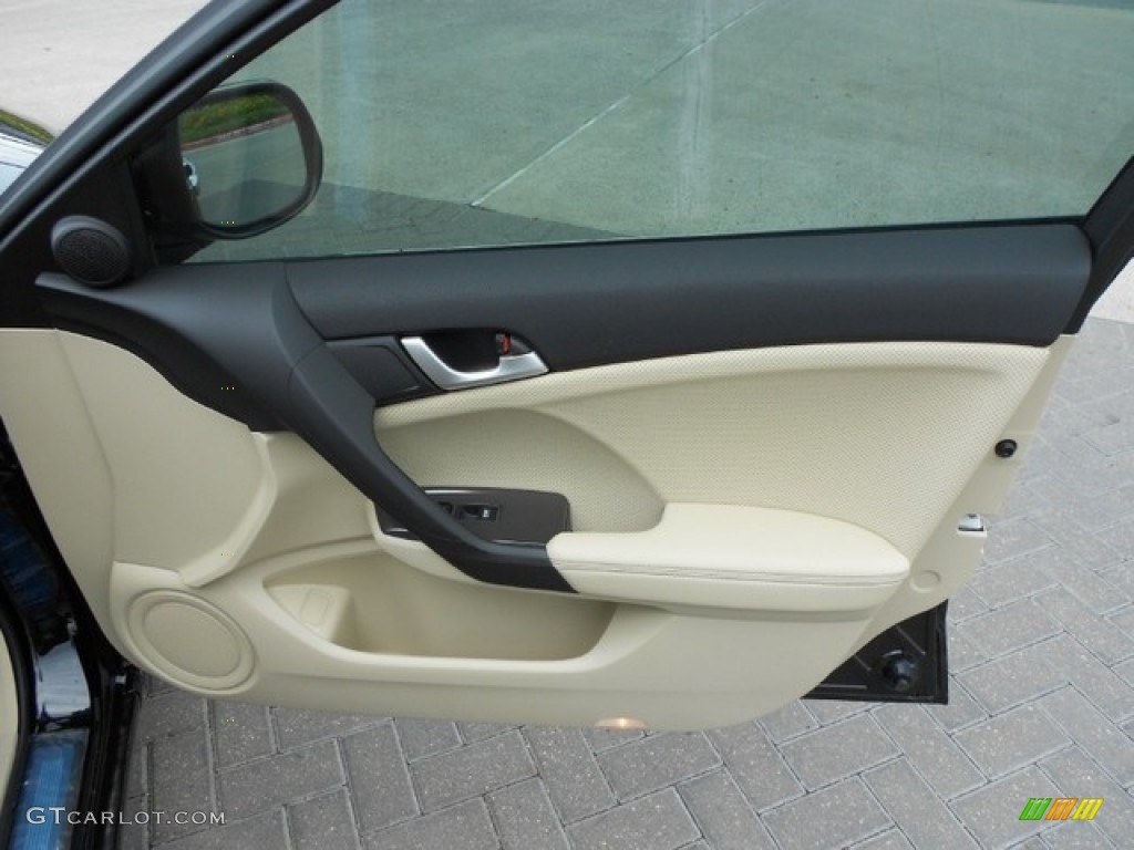 2012 Acura TSX Technology Sedan Parchment Door Panel Photo #65810588