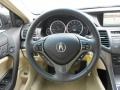 2012 Acura TSX Parchment Interior Steering Wheel Photo