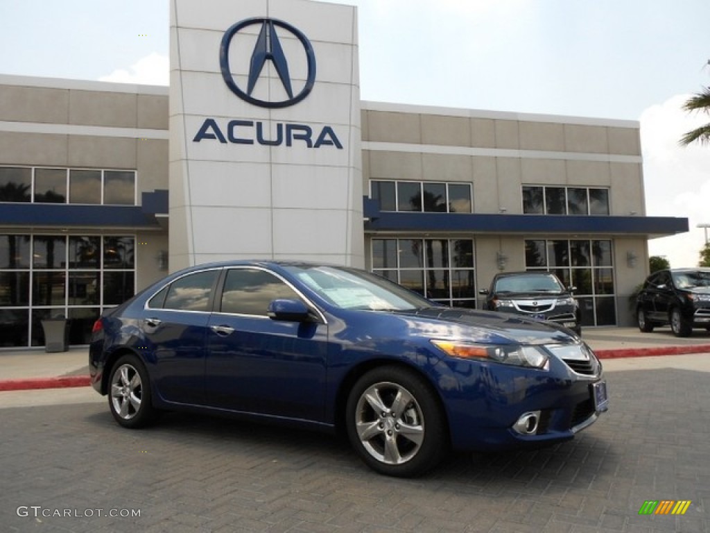 2012 TSX Technology Sedan - Vortex Blue Pearl / Ebony photo #1