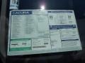  2012 TSX Technology Sedan Window Sticker