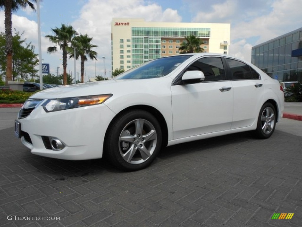 2012 TSX Technology Sedan - Bellanova White Pearl / Parchment photo #3