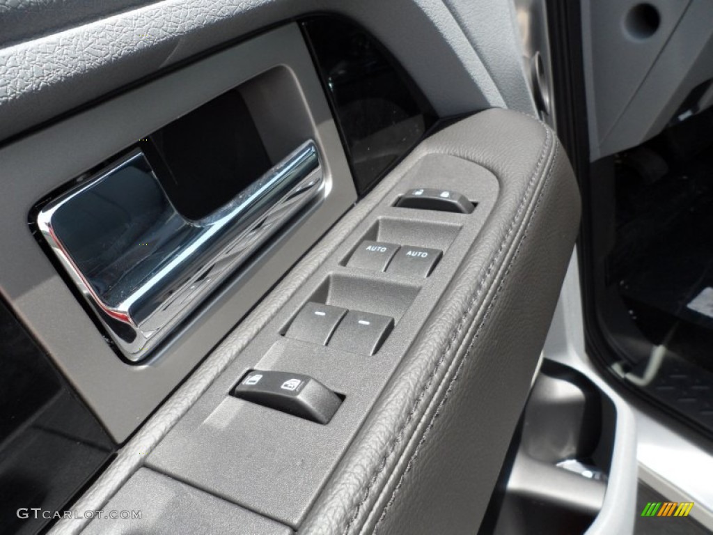 2012 F150 Platinum SuperCrew - Ingot Silver Metallic / Platinum Steel Gray/Black Leather photo #25