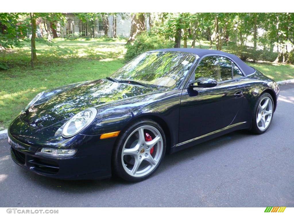 2008 911 Carrera S Cabriolet - Midnight Blue Metallic / Sand Beige photo #1