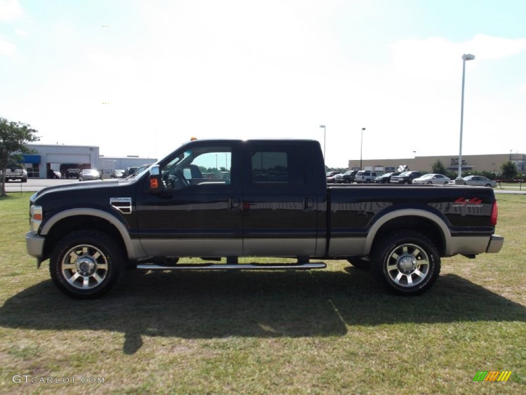 2008 F250 Super Duty King Ranch Crew Cab 4x4 - Black / Camel/Chaparral Leather photo #5