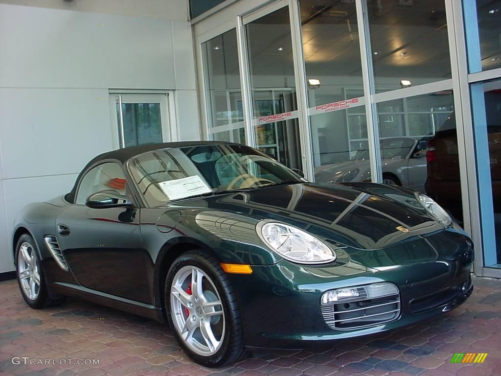 2008 Boxster S - Forest Green Metallic / Sand Beige photo #1