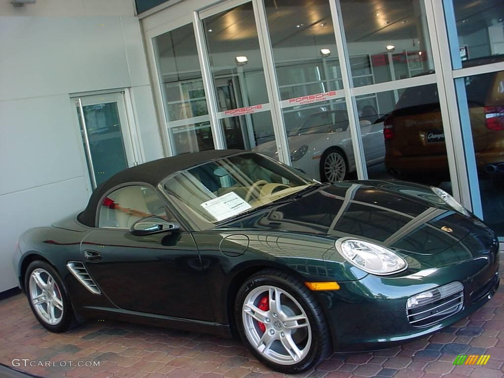 2008 Boxster S - Forest Green Metallic / Sand Beige photo #2