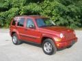 2005 Inferno Red Crystal Pearl Jeep Liberty Renegade  photo #1