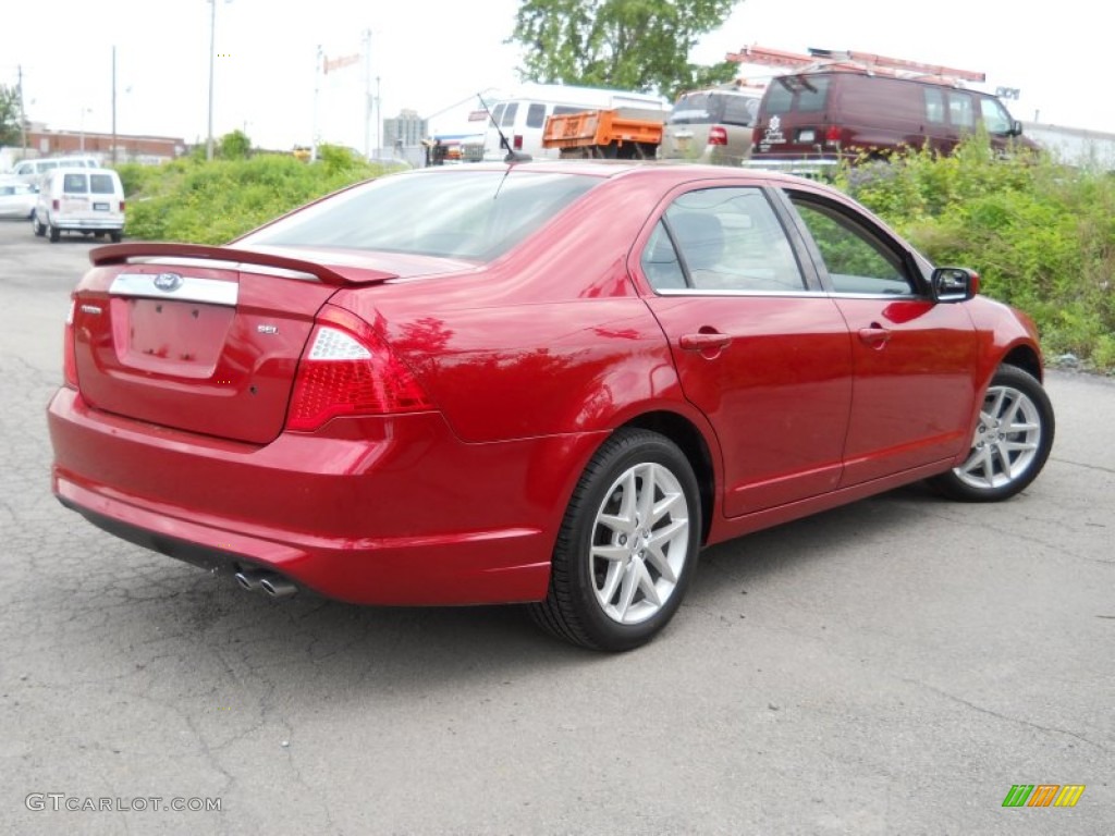 2011 Fusion SEL - Red Candy Metallic / Charcoal Black photo #5