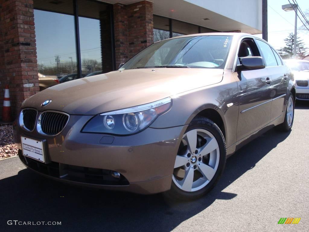 2006 5 Series 530xi Sedan - Amethyst Grey Metallic / Black photo #1