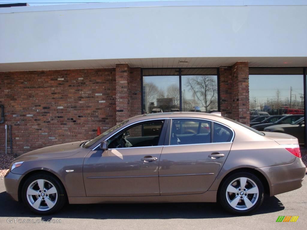 2006 5 Series 530xi Sedan - Amethyst Grey Metallic / Black photo #3