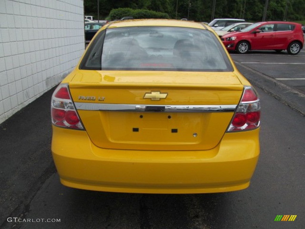 2011 Aveo LT Sedan - Summer Yellow / Charcoal photo #7