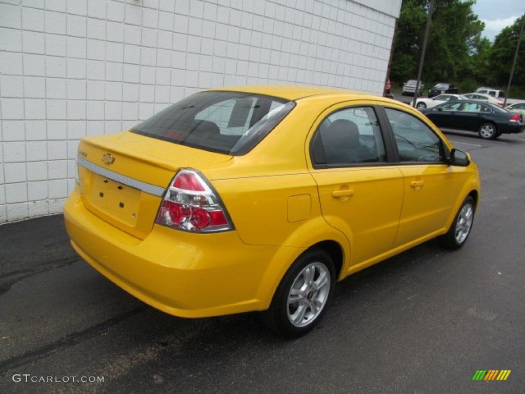 2011 Aveo LT Sedan - Summer Yellow / Charcoal photo #8