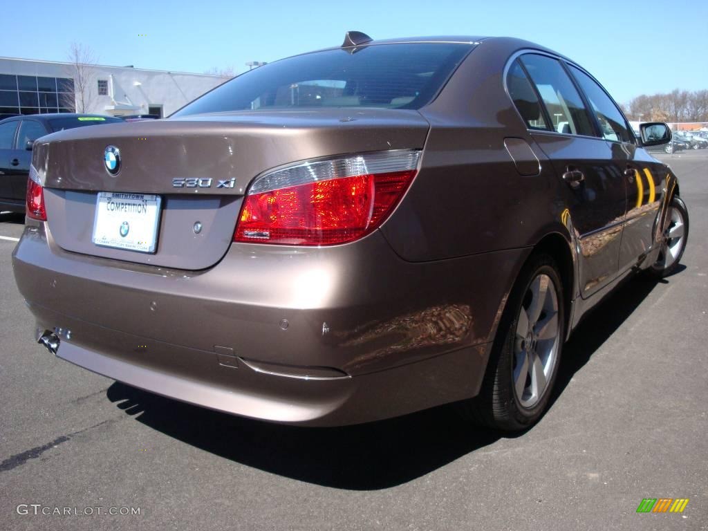 2006 5 Series 530xi Sedan - Amethyst Grey Metallic / Black photo #6