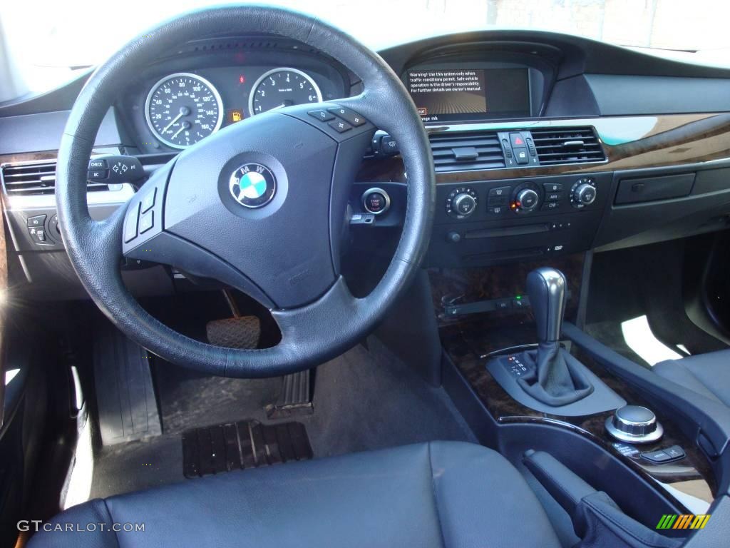 2006 5 Series 530xi Sedan - Amethyst Grey Metallic / Black photo #11