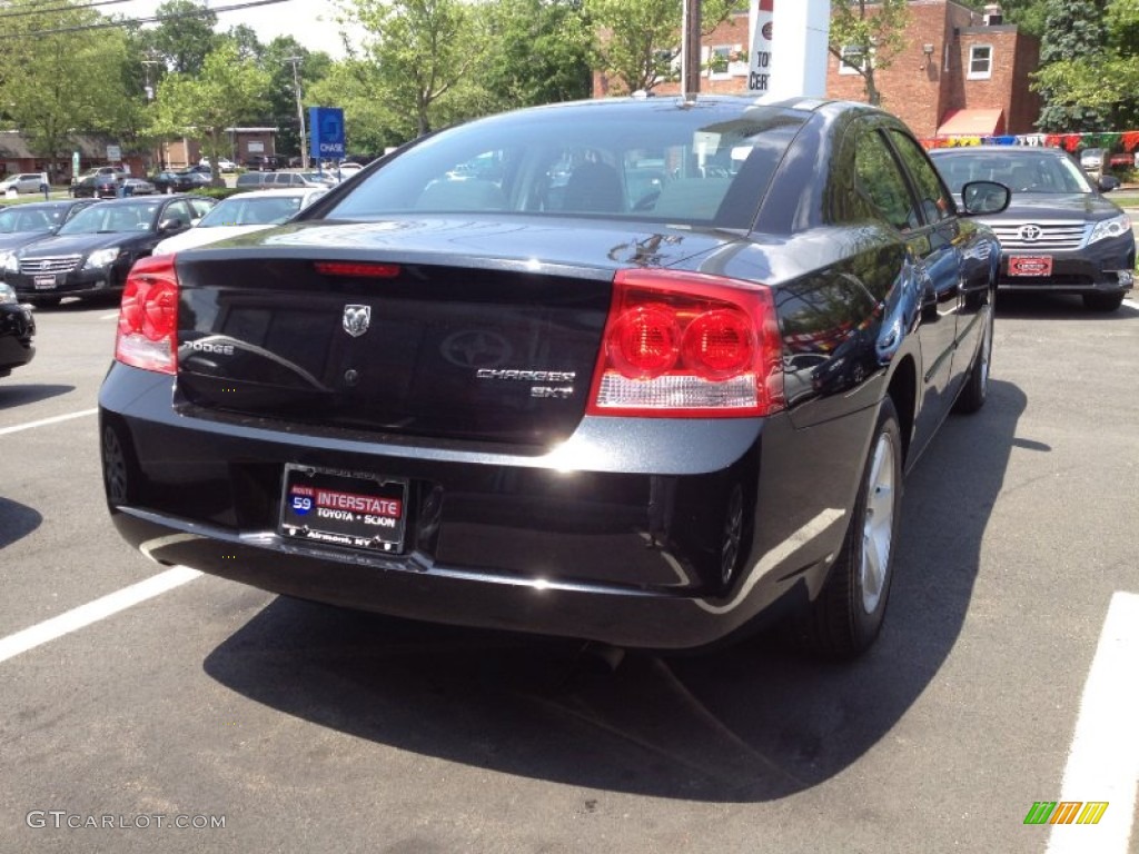 2010 Charger SXT - Brilliant Black Crystal Pearl / Dark Slate Gray photo #6