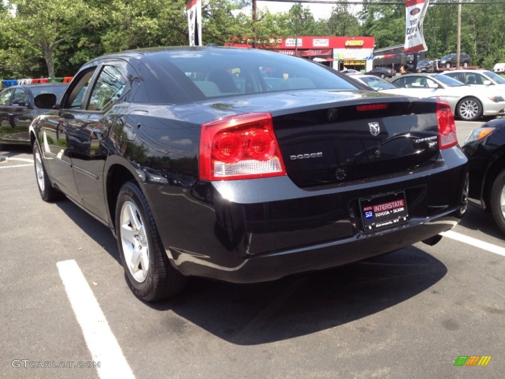 2010 Charger SXT - Brilliant Black Crystal Pearl / Dark Slate Gray photo #8