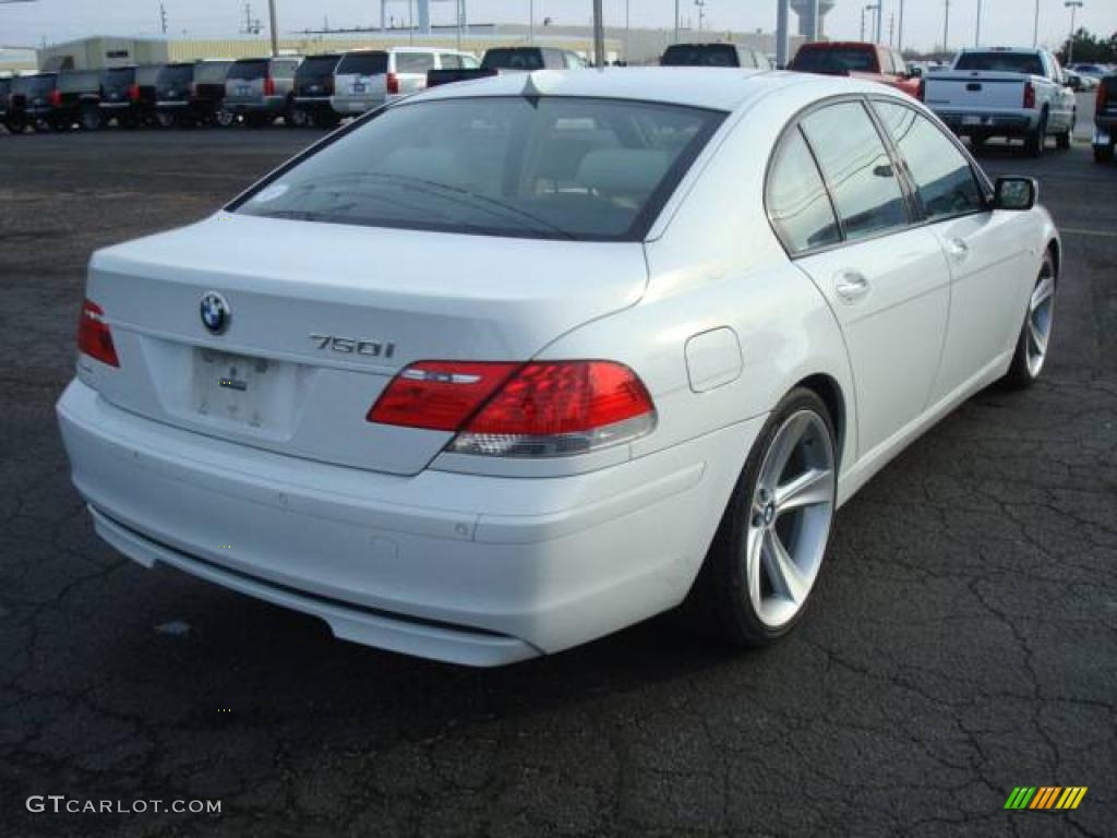 2006 7 Series 750i Sedan - Alpine White / Black/Cream Beige photo #5