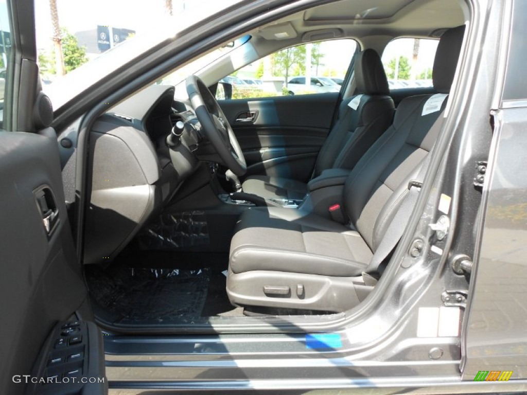 Ebony Interior 2013 Acura ILX 1.5L Hybrid Technology Photo #65820758