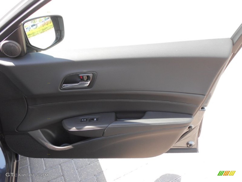 2013 Acura ILX 1.5L Hybrid Technology Ebony Door Panel Photo #65820764