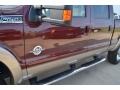 2011 Royal Red Metallic Ford F250 Super Duty Lariat Crew Cab 4x4  photo #18