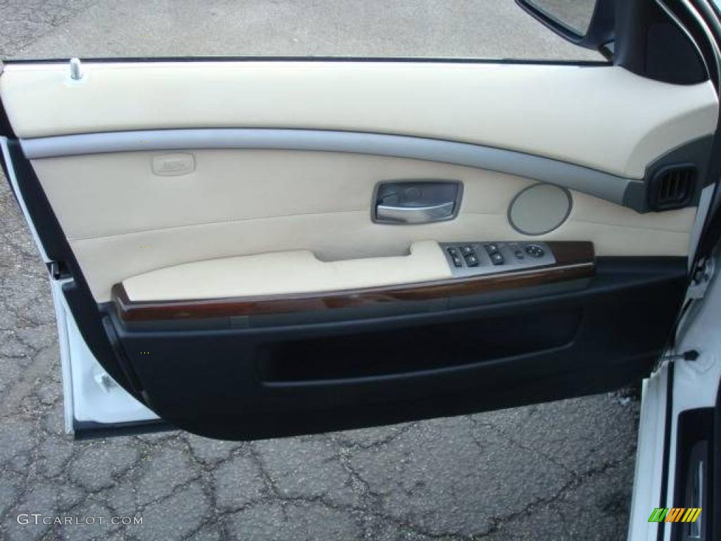 2006 7 Series 750i Sedan - Alpine White / Black/Cream Beige photo #9