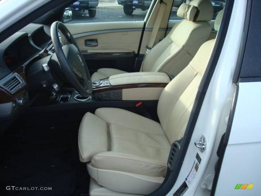 2006 7 Series 750i Sedan - Alpine White / Black/Cream Beige photo #11
