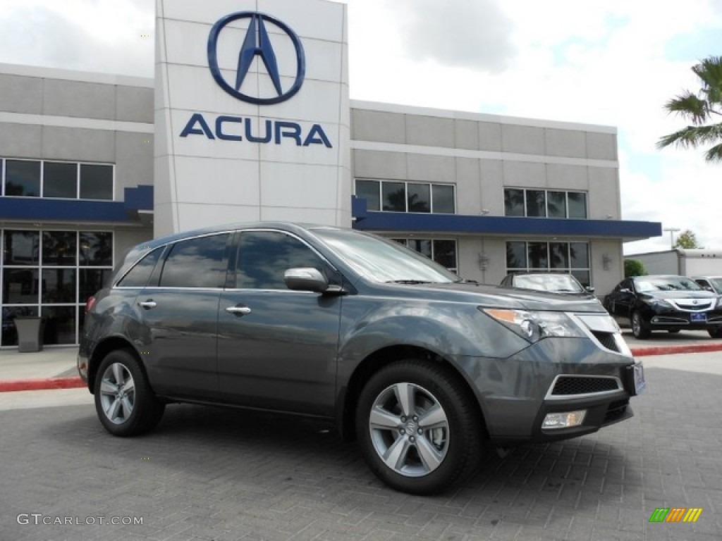 2012 MDX SH-AWD Technology - Polished Metal Metallic / Taupe photo #1