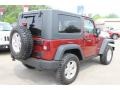 2010 Red Rock Crystal Pearl Jeep Wrangler Rubicon 4x4  photo #2