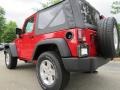 2012 Flame Red Jeep Wrangler Sport S 4x4  photo #2