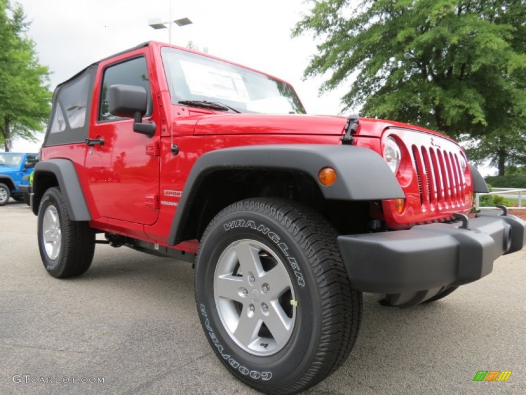 2012 Wrangler Sport S 4x4 - Flame Red / Black photo #4