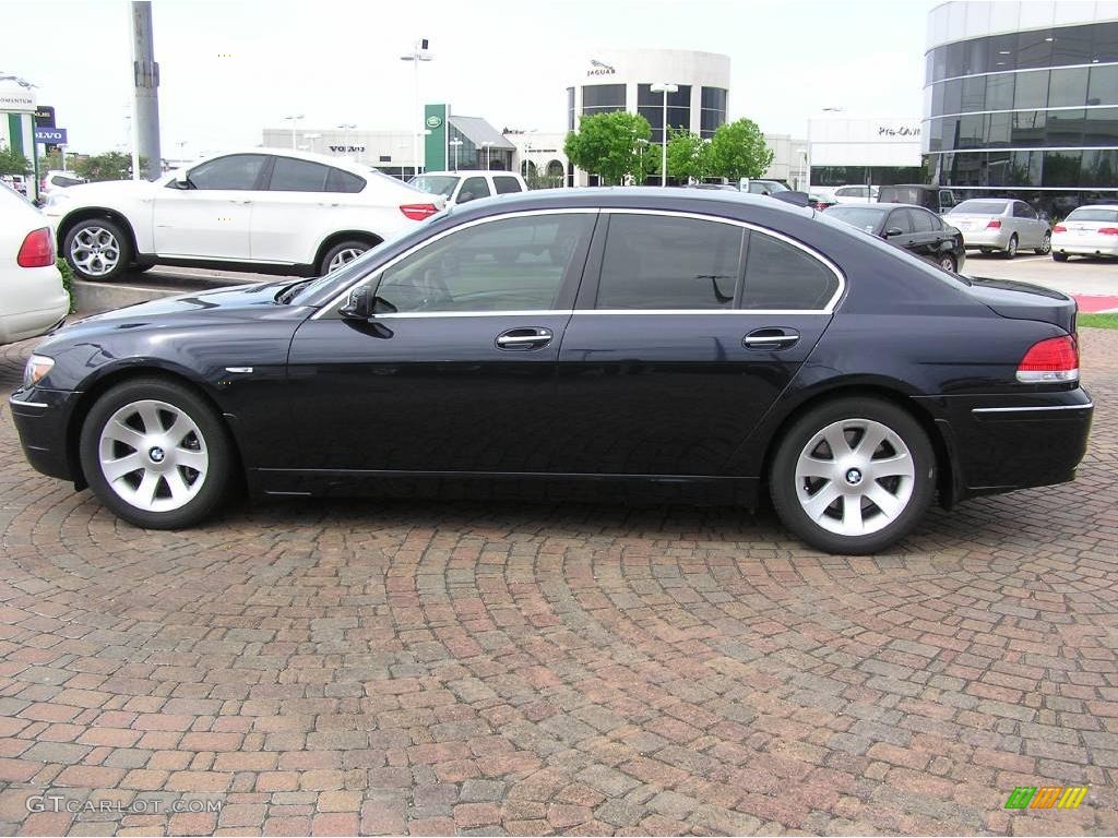 2006 7 Series 750i Sedan - Monaco Blue Metallic / Dark Beige/Beige III photo #10