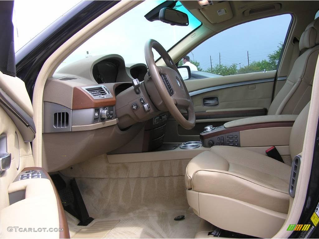 2006 7 Series 750i Sedan - Monaco Blue Metallic / Dark Beige/Beige III photo #17