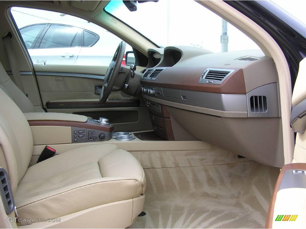 2006 7 Series 750i Sedan - Monaco Blue Metallic / Dark Beige/Beige III photo #18