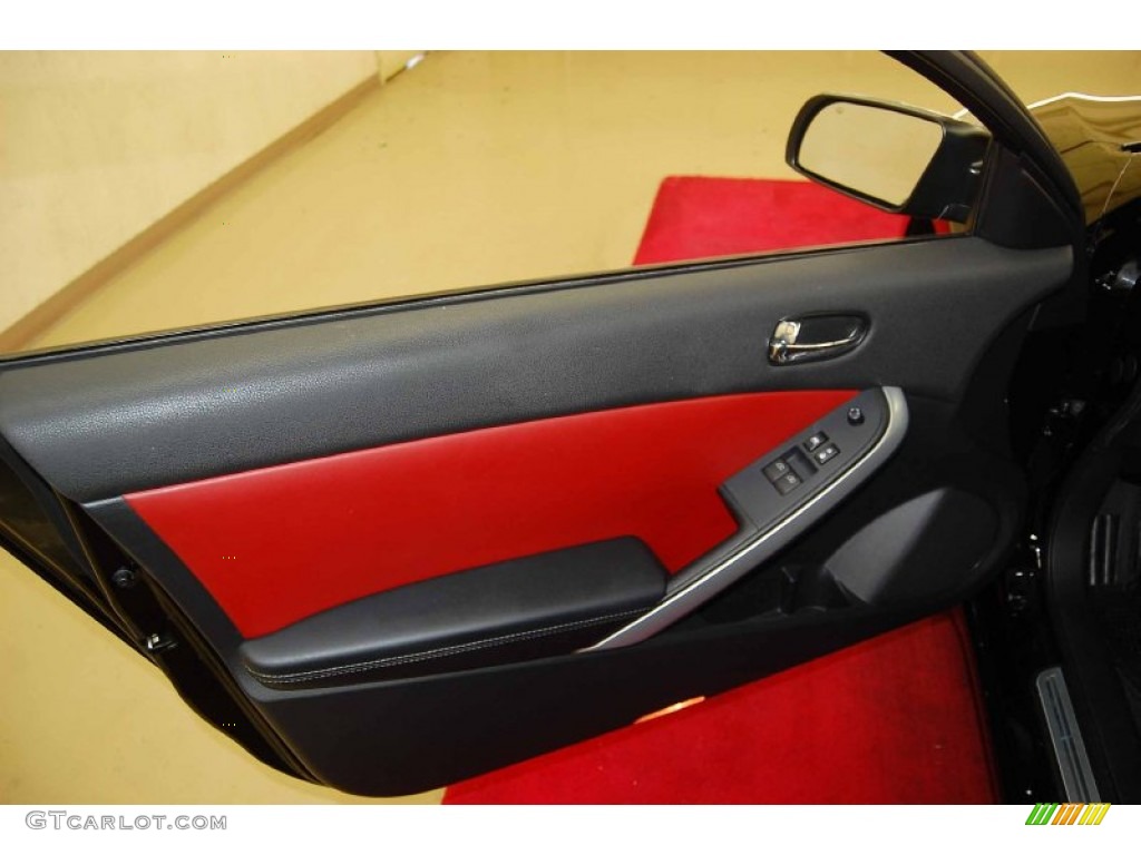 2010 Altima 3.5 SR Coupe - Super Black / Red Leather photo #9