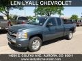 2010 Blue Granite Metallic Chevrolet Silverado 1500 LT Extended Cab 4x4  photo #1