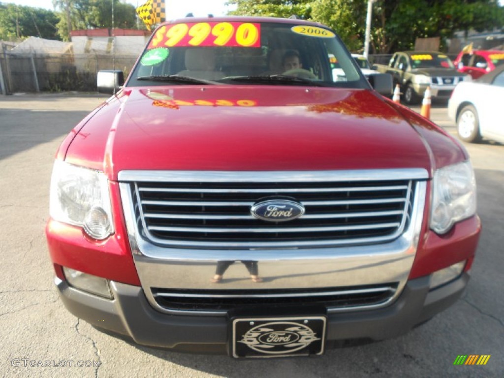 2006 Explorer XLT - Redfire Metallic / Camel photo #3