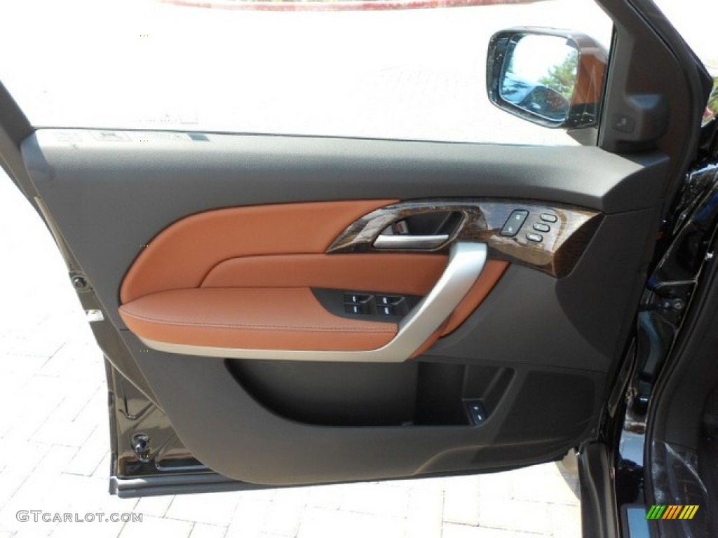 2012 Acura MDX SH-AWD Advance Umber Door Panel Photo #65826809