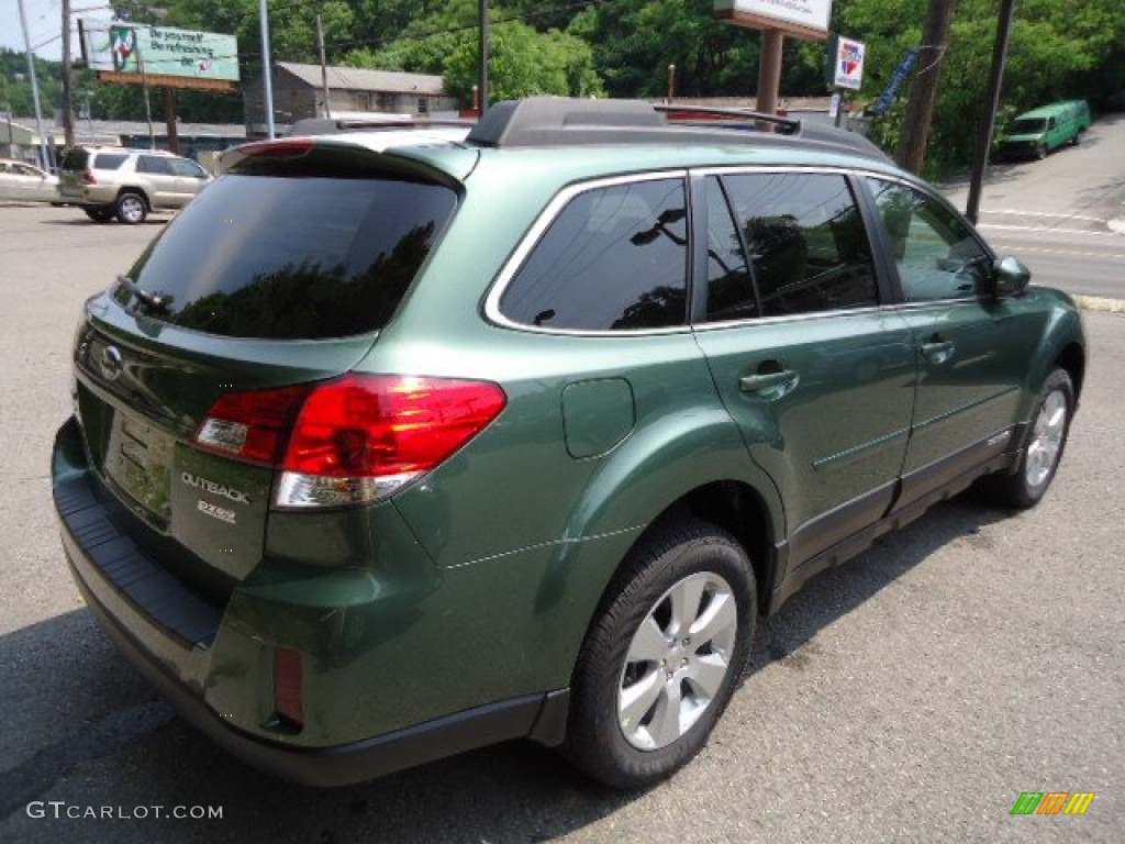 2012 Outback 2.5i Premium - Cypress Green Pearl / Warm Ivory photo #3