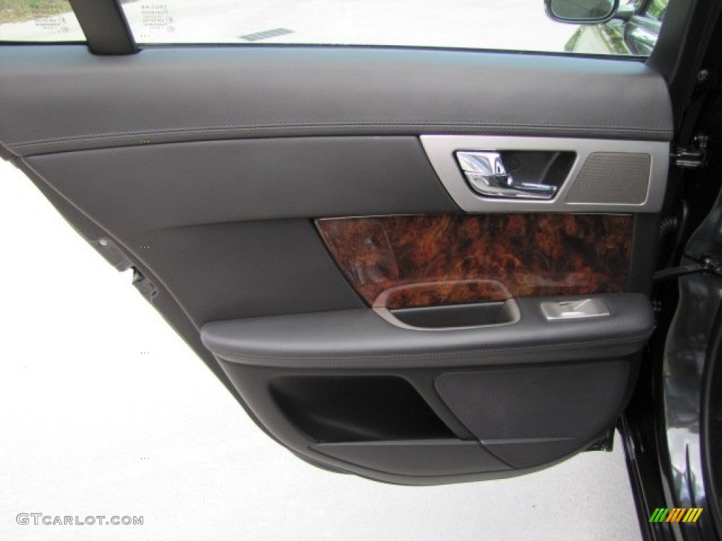 2011 Jaguar XF Premium Sport Sedan Warm Charcoal Door Panel Photo #65827451
