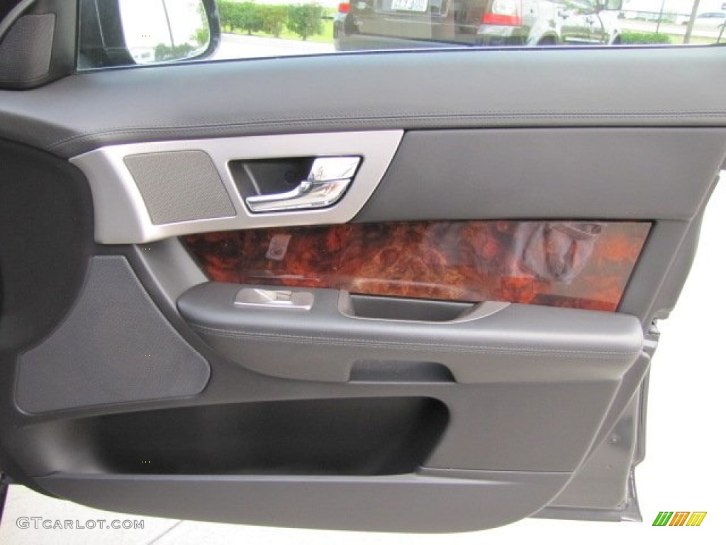 2011 Jaguar XF Premium Sport Sedan Warm Charcoal Door Panel Photo #65827457