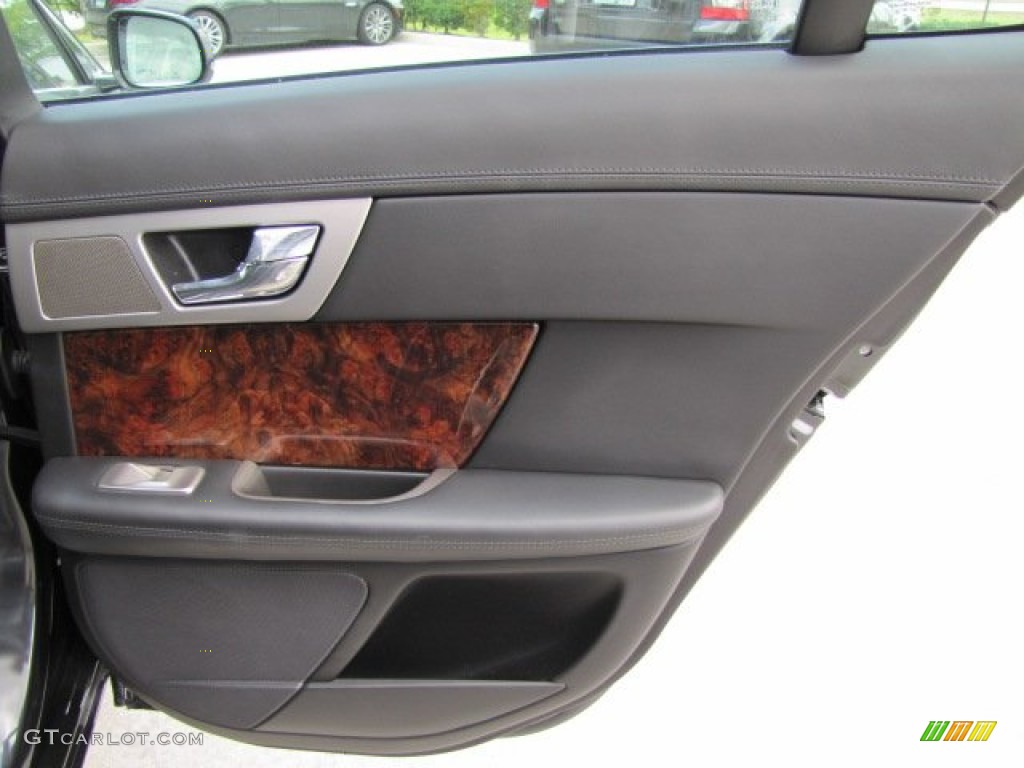 2011 Jaguar XF Premium Sport Sedan Warm Charcoal Door Panel Photo #65827463
