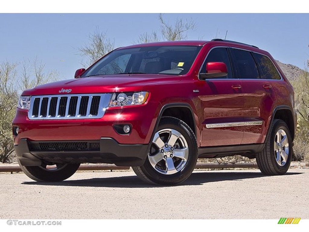 2011 Grand Cherokee Laredo X Package 4x4 - Inferno Red Crystal Pearl / Dark Graystone/Medium Graystone photo #1