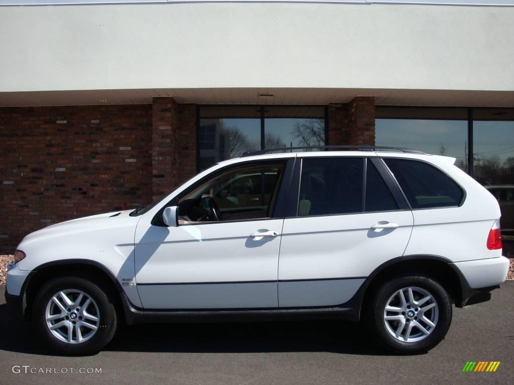 2006 X5 3.0i - Alpine White / Beige photo #2