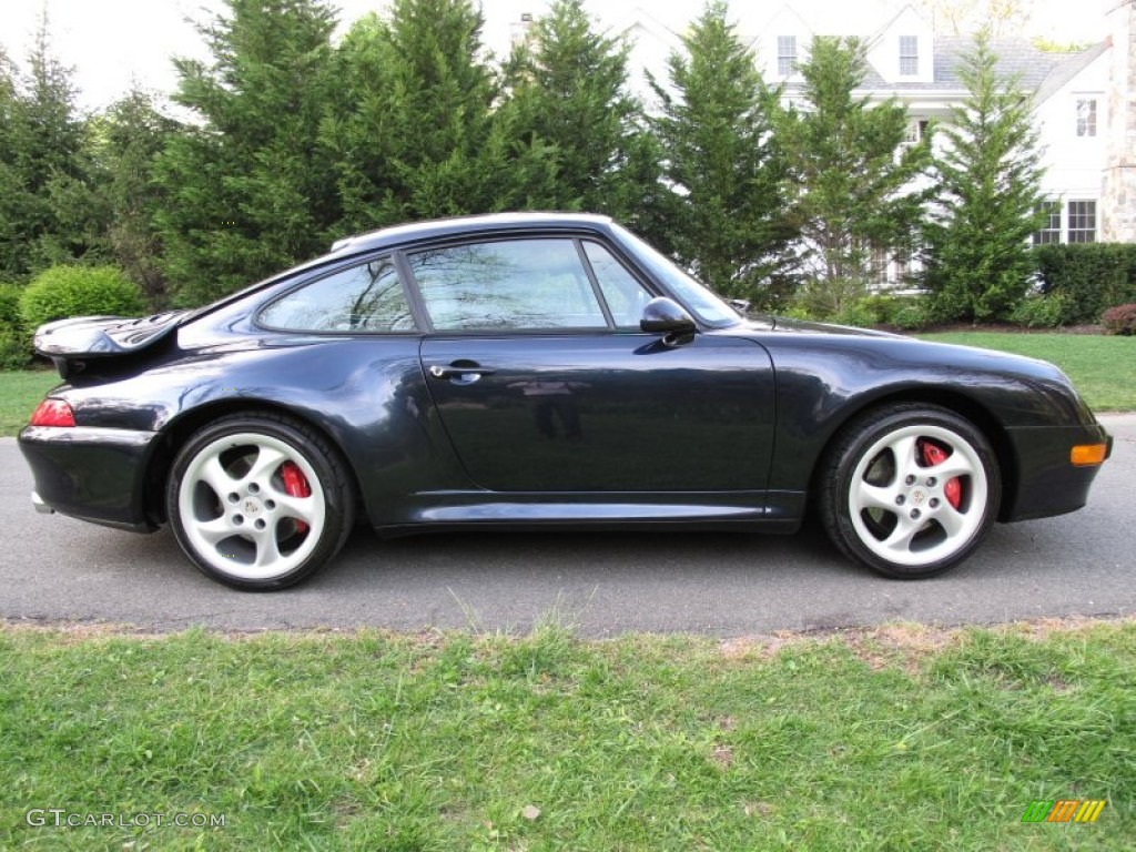 Midnight Blue Metallic 1996 Porsche 911 Turbo Exterior Photo #65832133