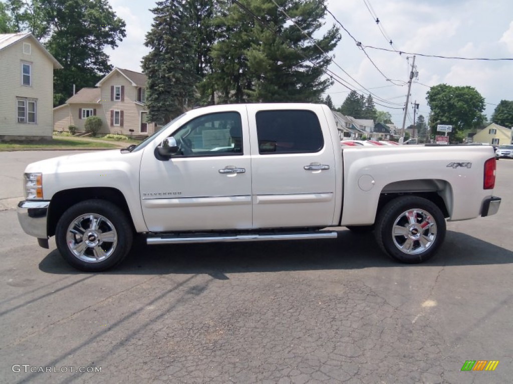 2012 Silverado 1500 LT Crew Cab 4x4 - White Diamond Tricoat / Ebony photo #6