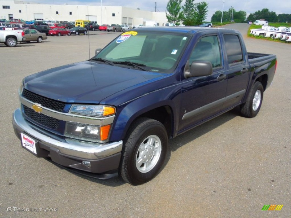 2007 Colorado LT Crew Cab - Imperial Blue Metallic / Very Dark Pewter photo #1