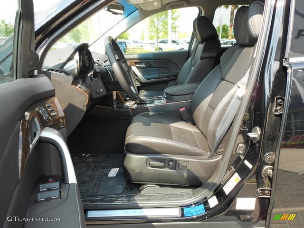 Ebony Interior 2012 Acura MDX SH-AWD Advance Photo #65832866