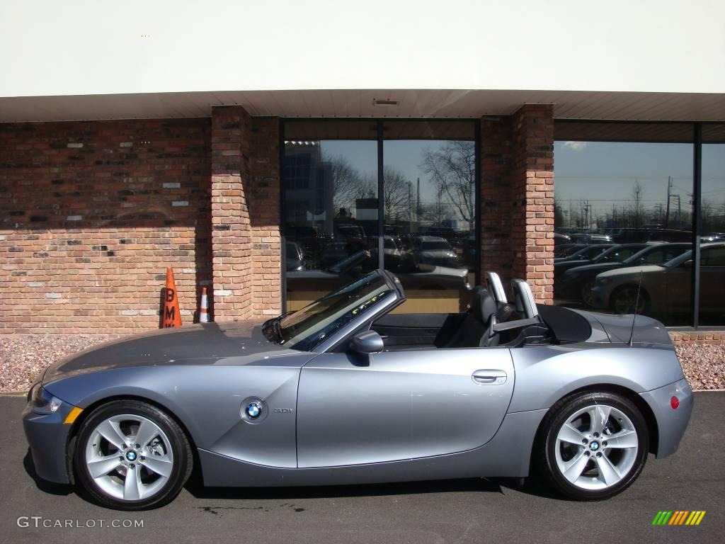 2006 Z4 3.0i Roadster - Titanium Silver Metallic / Black photo #1