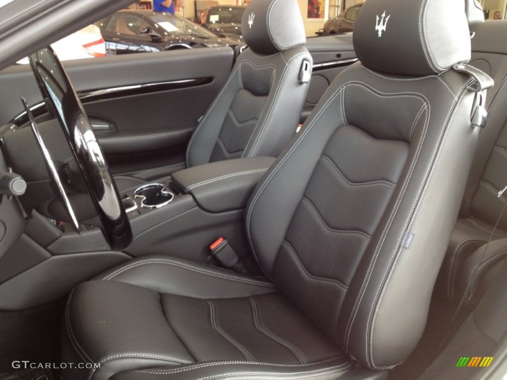 Nero Interior 2012 Maserati GranTurismo Convertible GranCabrio Sport Photo #65833667